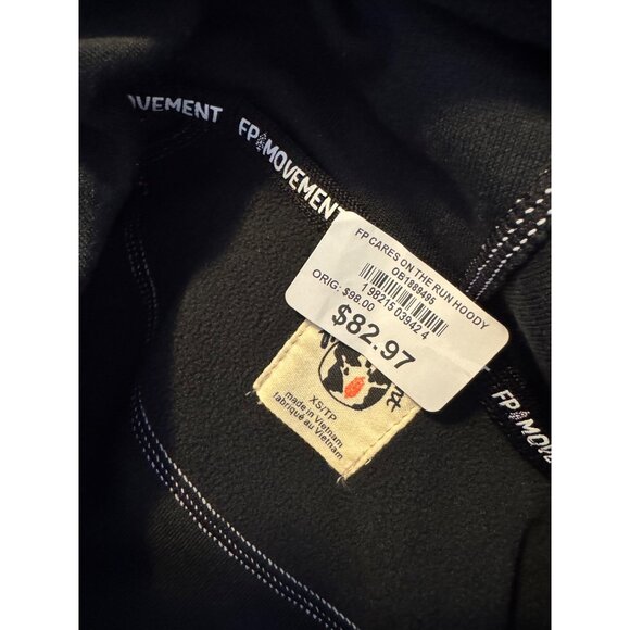 FP Movement Care On The Run Fleece Size XS Funnel Neck Hoodie NWT Free People Po - Picture 3 of 8